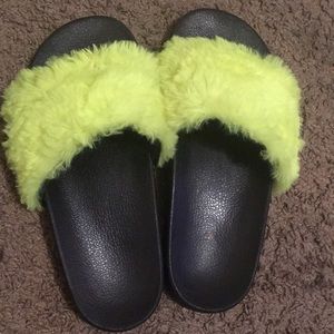 neon yellow slides